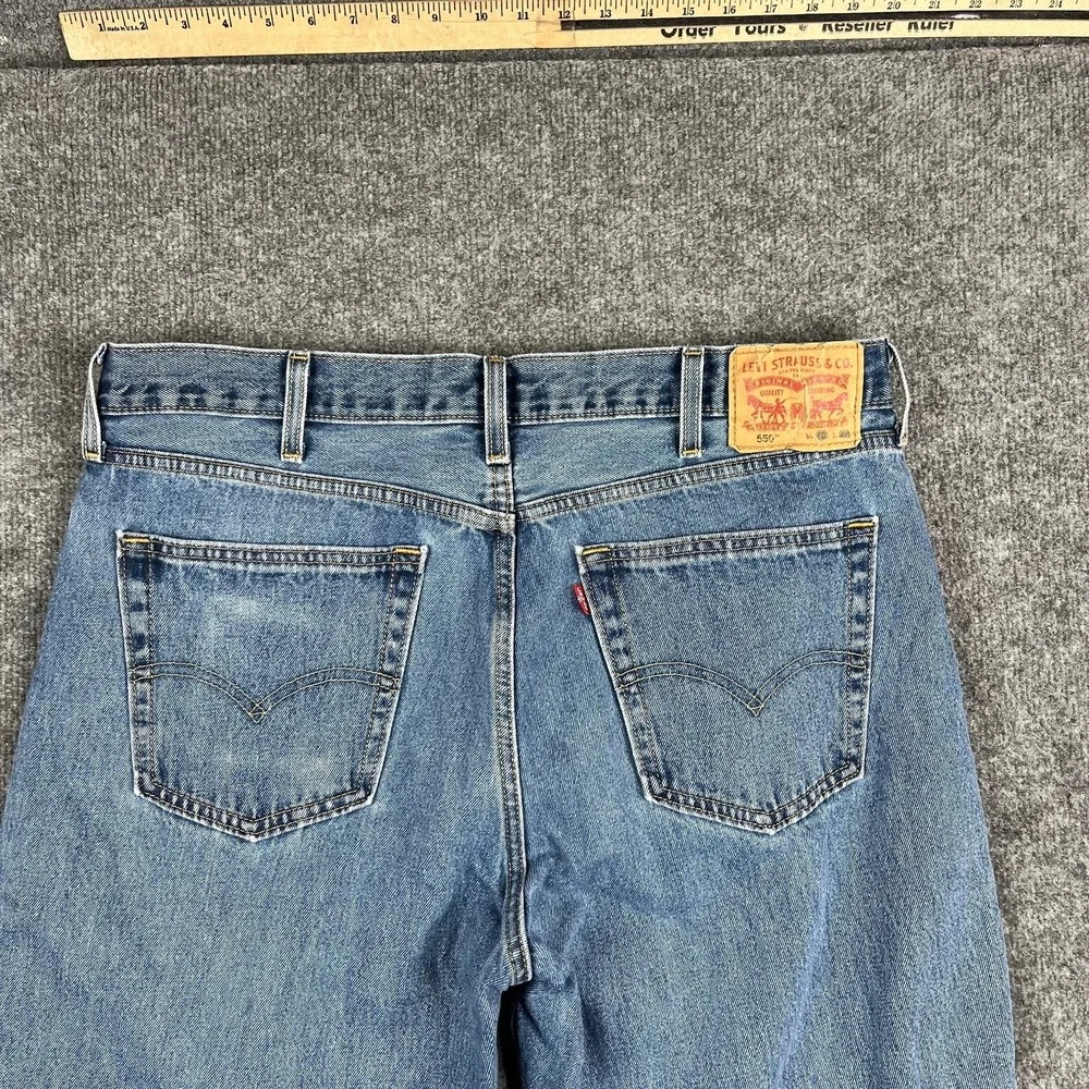 Levis‎ 550 Jeans Mens Size 38x28 Blue Relaxed Fit Tapered Leg Classic Denim